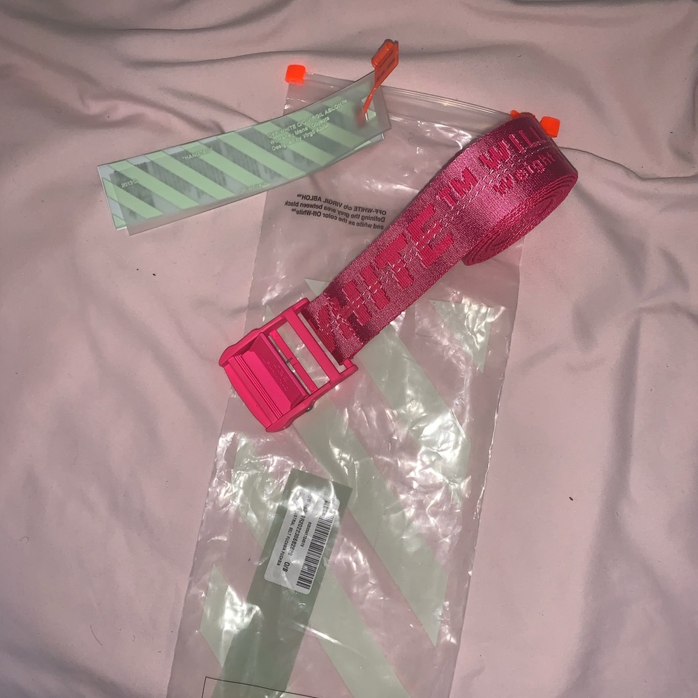 NWT Pink Off-White Belt